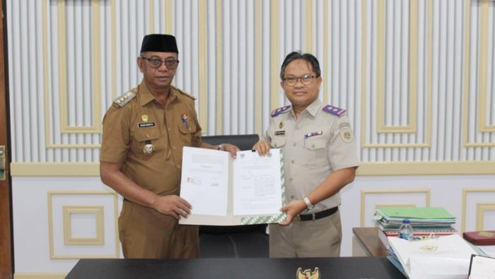 Pemkab Boltim dan Kantah Teken Kerja Sama Integrasi Data Pertanahan dan Pajak Daerah
